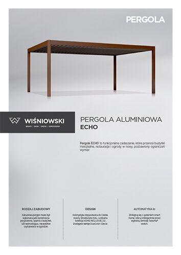Pergola aluminiowa ECHO