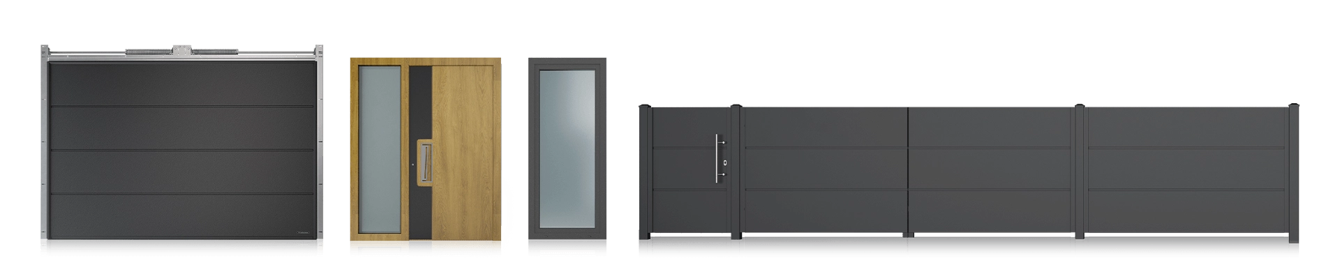 Bramy, drzwi, okna i ogrodzenia w tym jednym designie