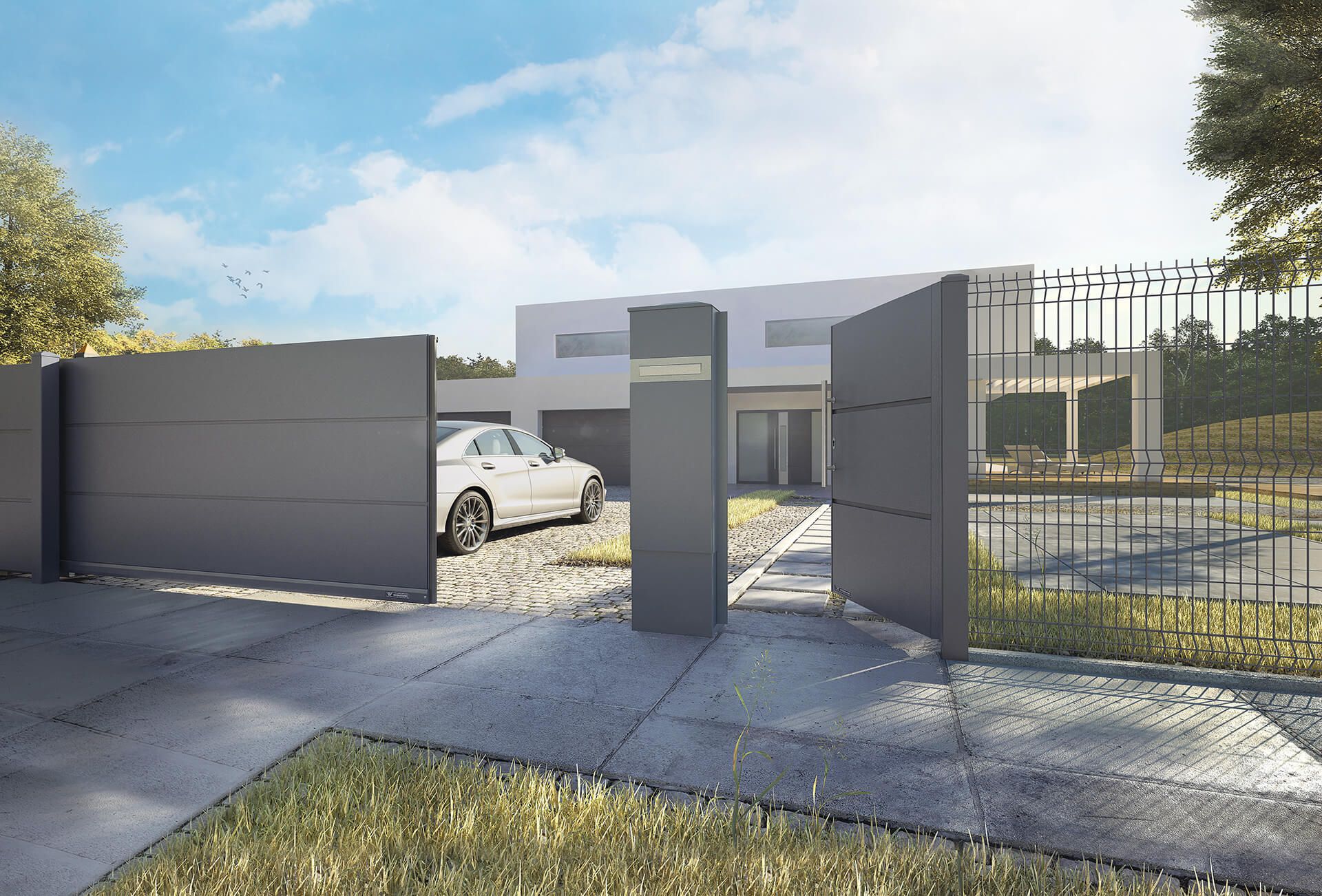 Spójny wygląd bramy, okien, drzwi i ogrodzenia - jak dopasować?