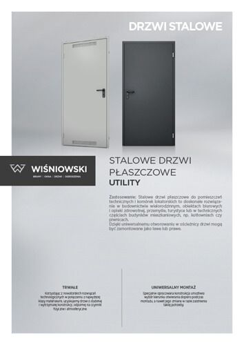Stalowe drzwi płaszczowe UTILITY