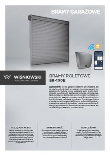 Bramy roletowe BR-100E