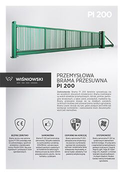 Przemysłowa brama przesuwna PI 200