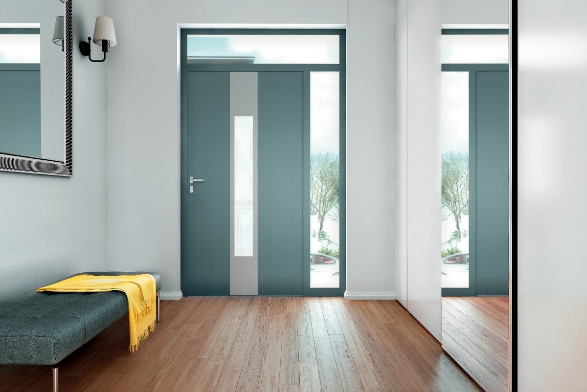 Drzwi do domu z przeszkleniami