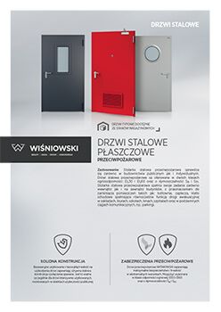 Drzwi stalowe płaszczowe przeciwpożarowe
